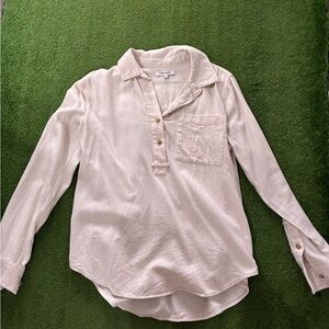Madewell Off-White Button-Up Blouse